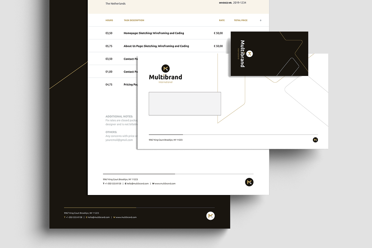 RW Multibrand Identity & Stationery, a Stationery Template by Reclameworks (Photo 4 of 4)