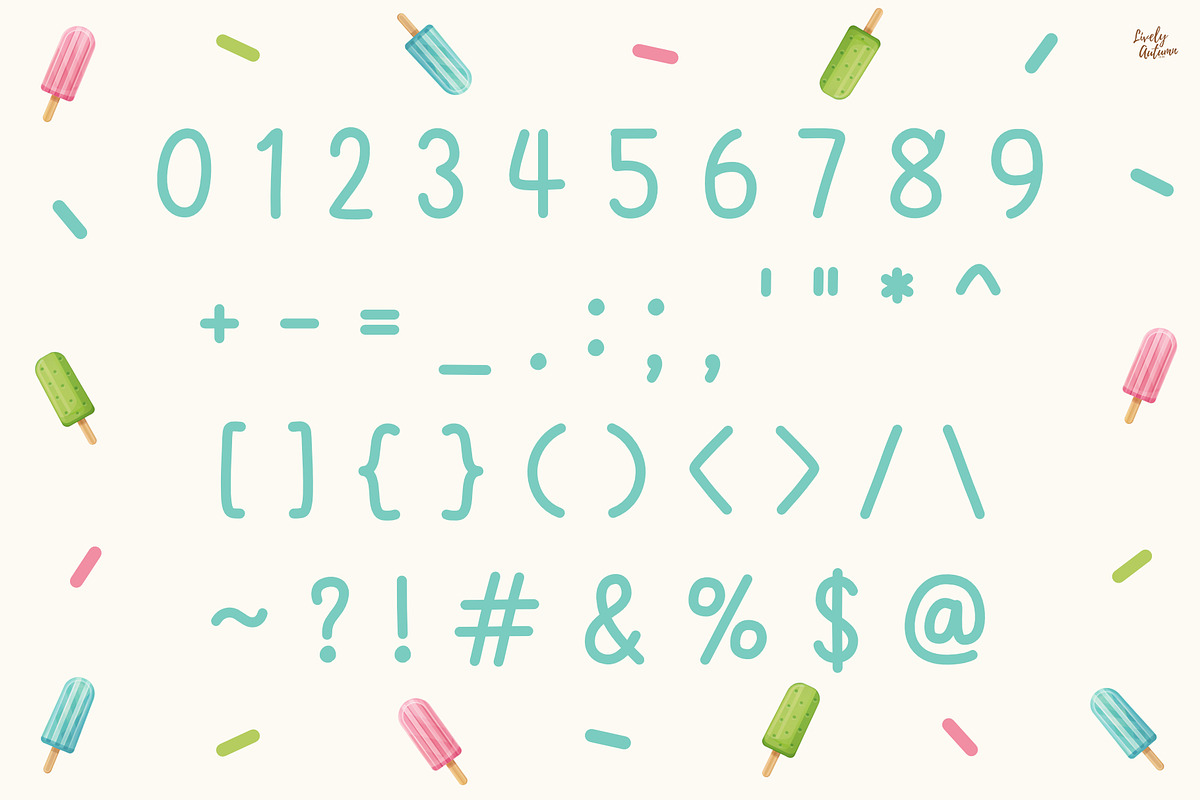 Sundae Pop | Handwriting font, a Handwritten Font by LivelyAutumn11.11 (Photo 3 of 5)