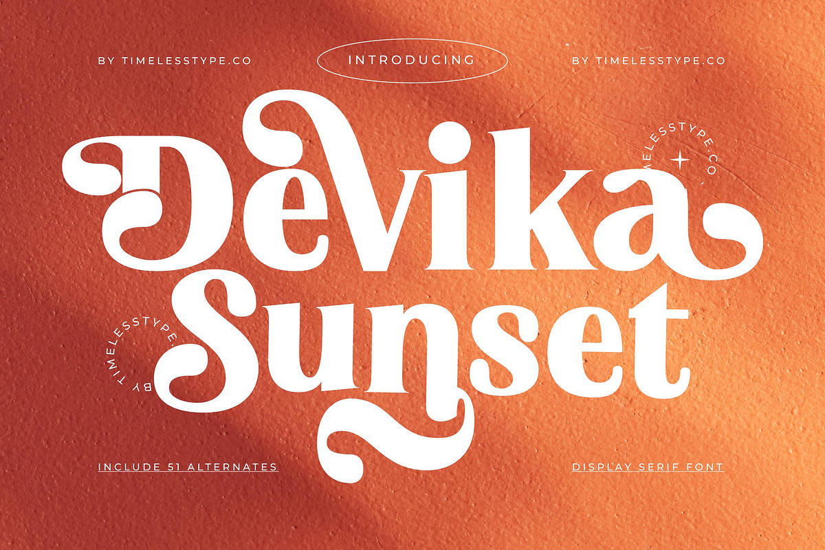 Devika Sunset Luxury Serif Font, a Serif Font by timelesstype.co (Photo 1 of 20)