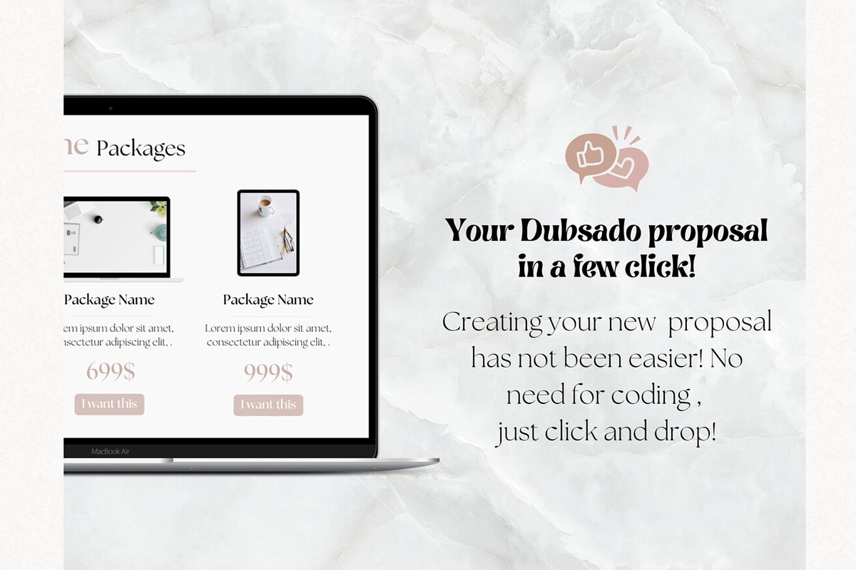 Dubsado Proposal Template, a Landing Page Template by PittaFinePrint (Photo 2 of 6)