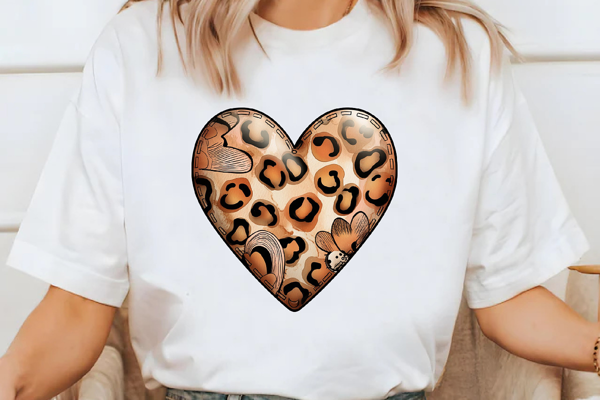 Leopard print Valentine Heart clipa, an Illustration by Designworld (Photo 7 of 10)