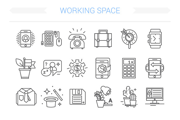24 Office Icons.