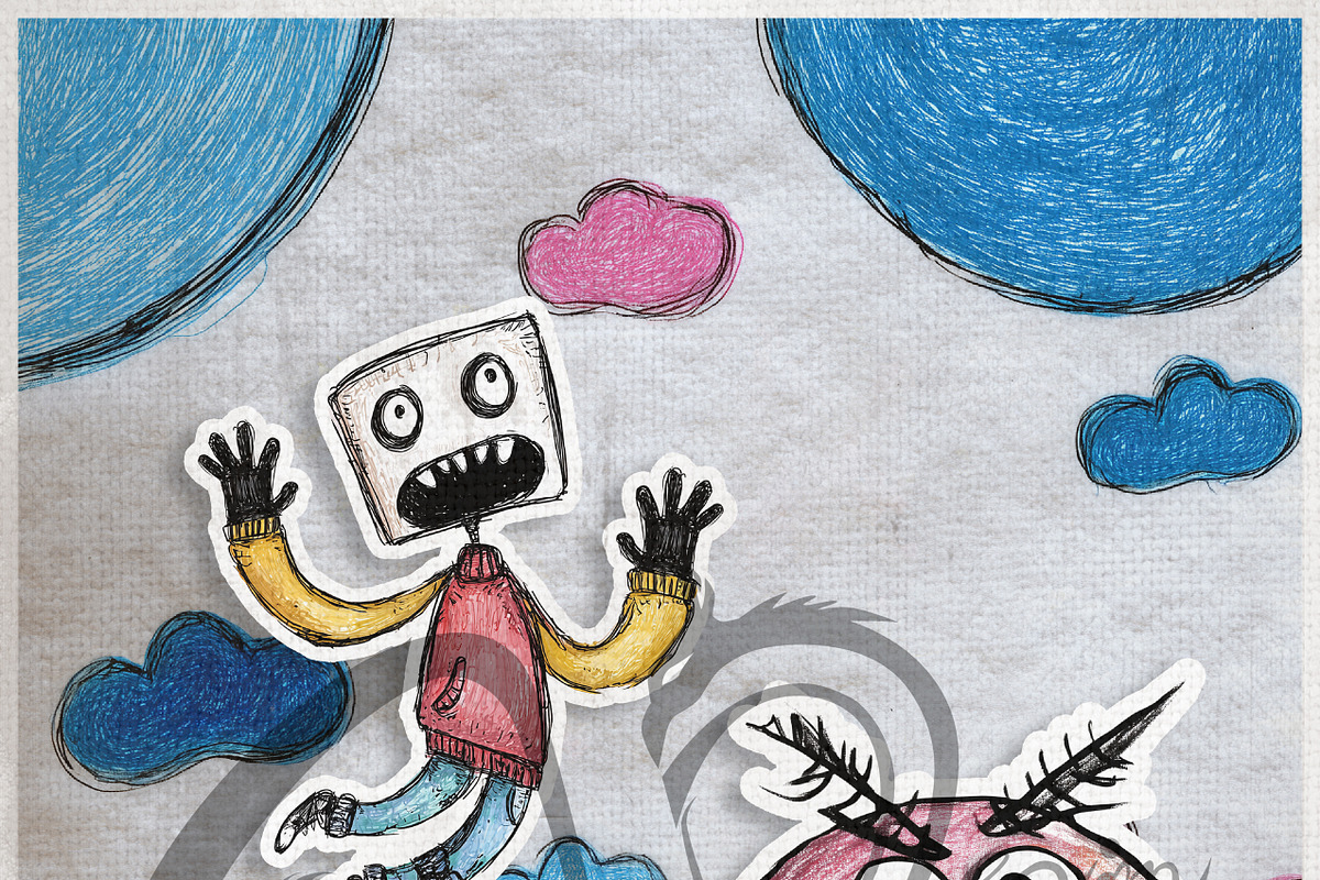 Doodle Planet: Funky creature Faces, an Animal Illustration by NiiiNArt (Photo 7 of 8)