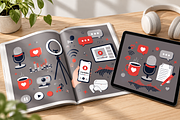 Podcast Vector Elements, an Object Illustration by alexdndz (Thumbnail 2 of 3)