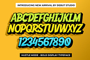 Hustle Mode - Bold Display Typeface, a Sans Serif Font by Debut Studio (Thumbnail 13 of 23)