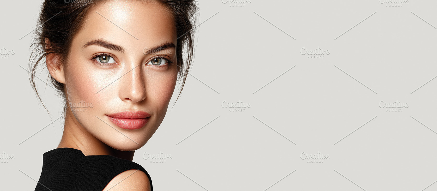 Young woman with natural makeup, a Beauty & Fashion Photo by MistyDay