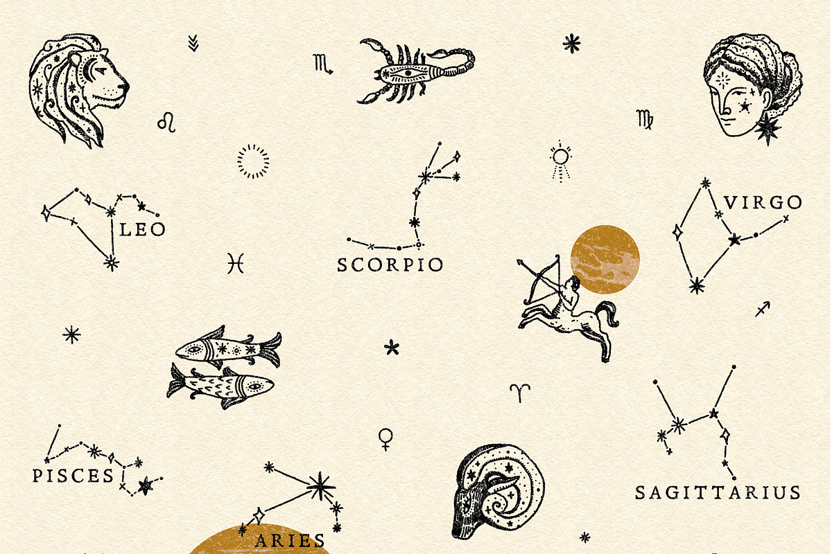 Zodiac Signs Bundle, an Animal Illustration by Annie Konst (Photo 2 of 13)