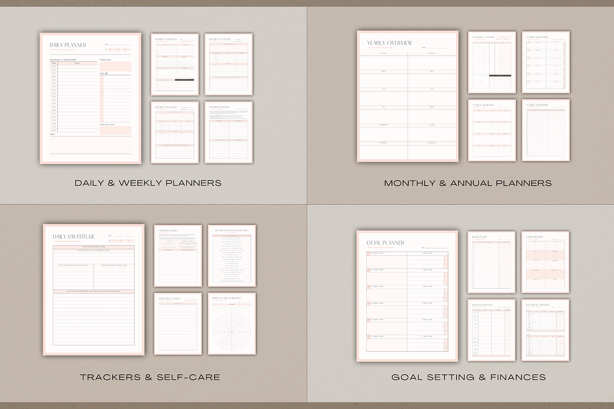 PLR Printable Templates | Planners, a Branding & Logo Template by Designs by Darowan (Photo 3 of 10)