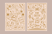 Christmas and New Year cards, a Card Template by Good Studio (Thumbnail 1 of 8)