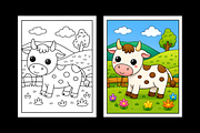 FARM ANIMALS COLORING BOOK for KIDS, an Animal Illustration by Ink Gallery (Thumbnail 3 of 7)