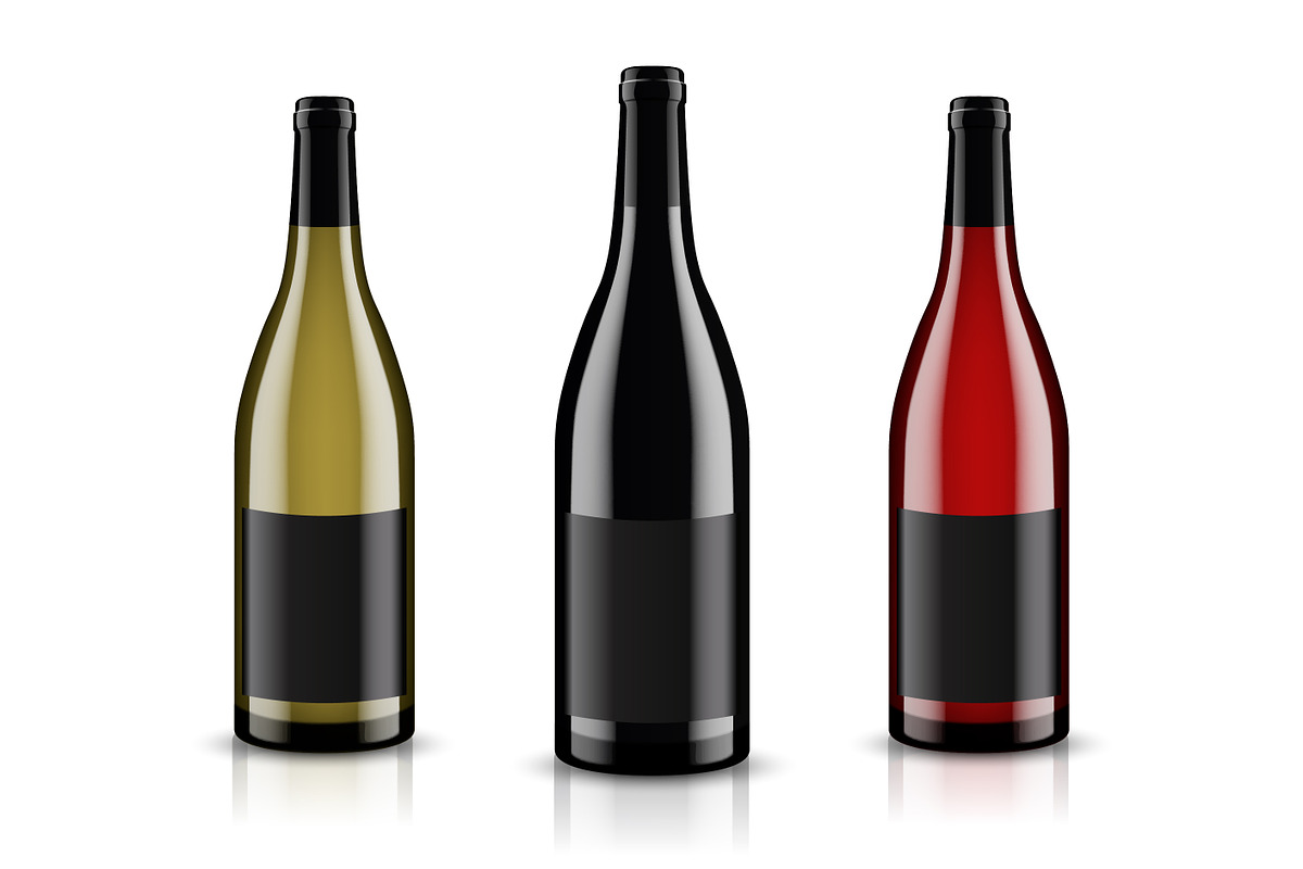 Wine bottle. Mock-up set., a Product Mockup by Nomber_86 (Photo 8 of 8)