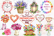 Hand-Painted Mother's Day Clipart, an Illustration by RobertsArt (Thumbnail 1 of 7)