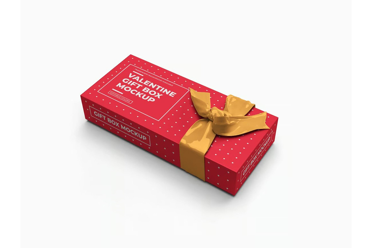Gift Box Mockup Template Set, a Packaging Mockup by DesignRushMarket (Photo 5 of 11)