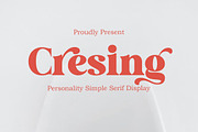 Cresing, a Serif Font by Gatype (Thumbnail 1 of 9)