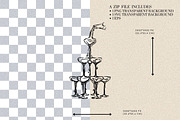 Champagne Glass Tower Pyramid Glass, an Illustration by CraftingOnSunday (Thumbnail 2 of 4)