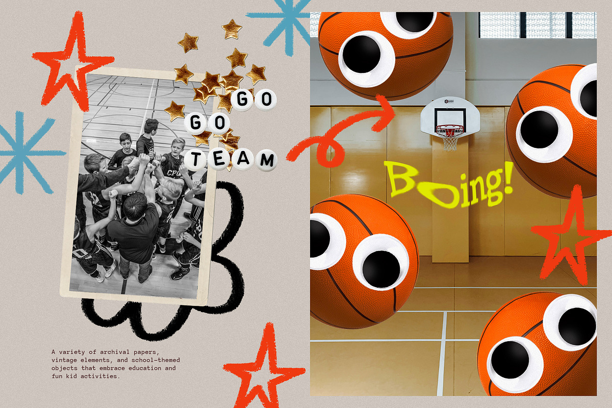 COOL KIDZ Collage Pack, an Object Graphic by Desert Poetic (Photo 3 of 12)