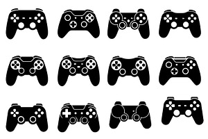 Game Controller Vector Icons, a Technology Illustration by abu67222