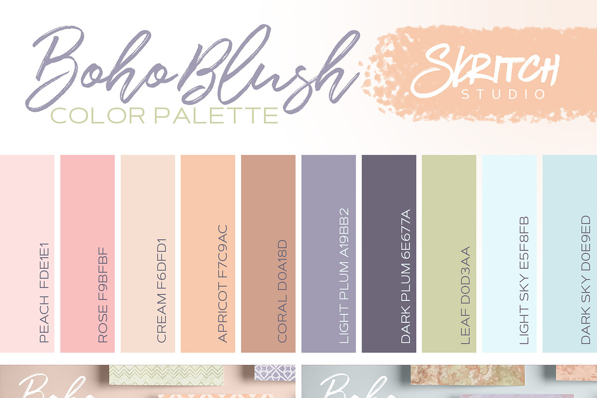 Boho Blush Patterns, a Pattern Graphic by Skritch Studio (Photo 5 of 5)