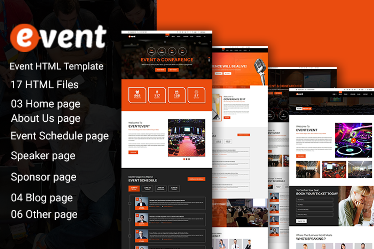 Event Html 5 Template, a HTML Template by CreativeGigs (Photo 1 of 4)