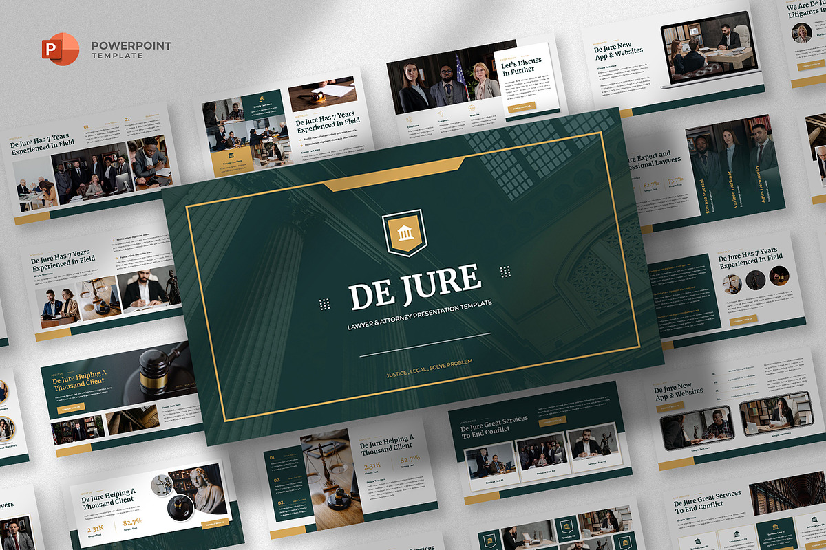 Law Firm Powerpoint Template, a Presentation Template by fluffstudio (Photo 1 of 4)