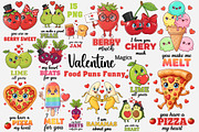 Food Puns Funny Valentine Clipart, an Illustration by Designworld (Thumbnail 1 of 16)