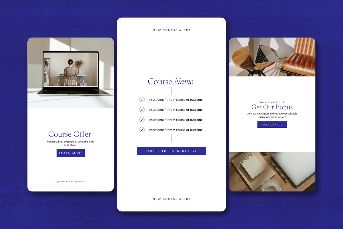 Indigo Social Media Canva Templates preview 4