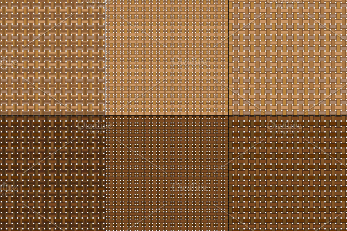 Seamless Vector Basketweave Patterns, a Pattern Graphic by Melissa Held Designs (Photo 3 of 5)