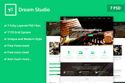 Dream Studio PSD Website Template, a Websites & App Template by WebbyTemplates (Thumbnail 1 of 8)