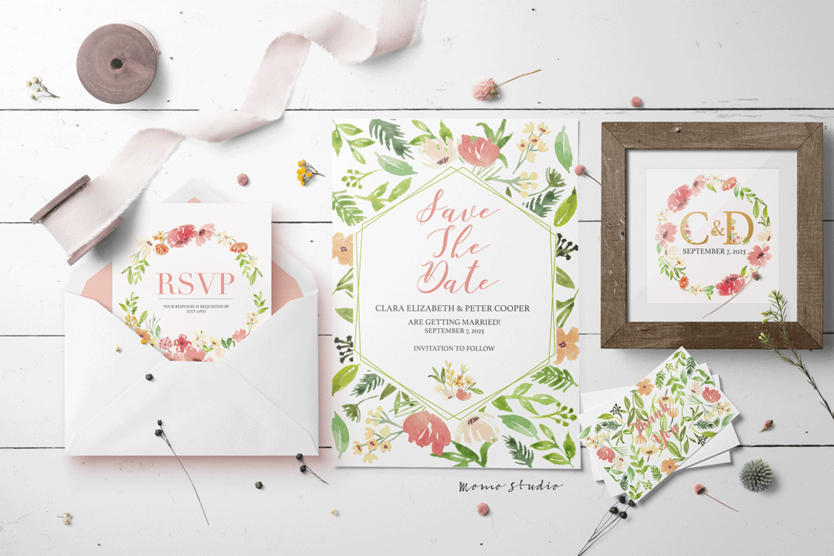 Wild Bouquet Florals and Leaves, an Illustration by Momo Studio (Photo 3 of 8)