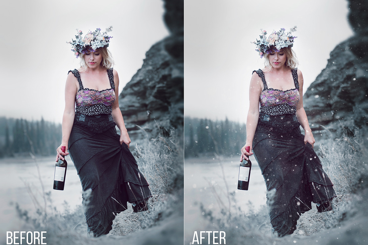 Let It Snow Photography Overlays, a Layer Style Add-On by Ashley Alexandra Design (Photo 7 of 11)