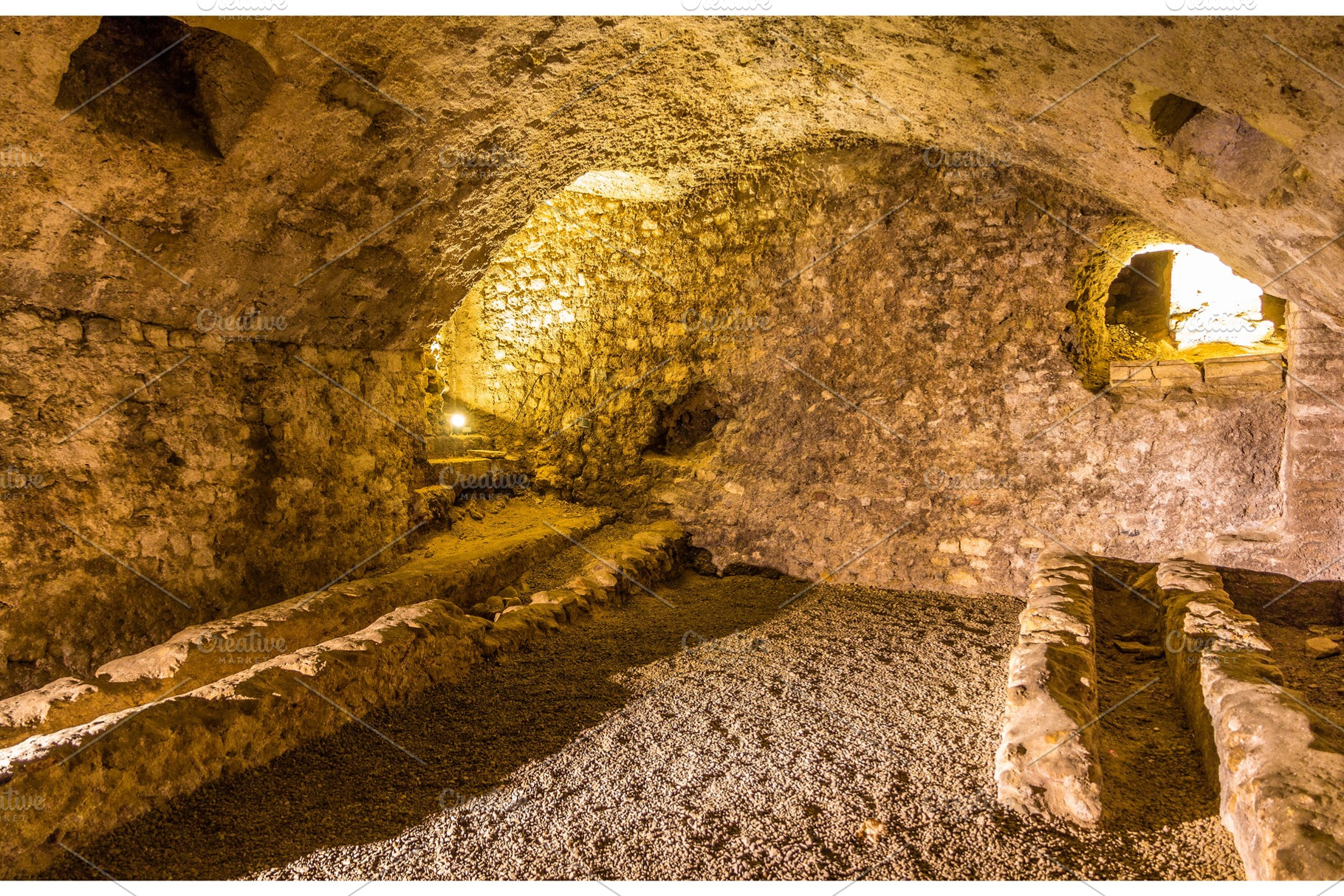Galloroman horreum in narbonne france stock photo containing horreum and, an Architecture Photo by Leonid Andronov