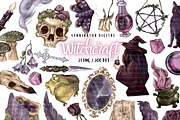Dark Witch PNG Clipart, a Decorative Illustration by Lenninator Digital (Thumbnail 1 of 10)