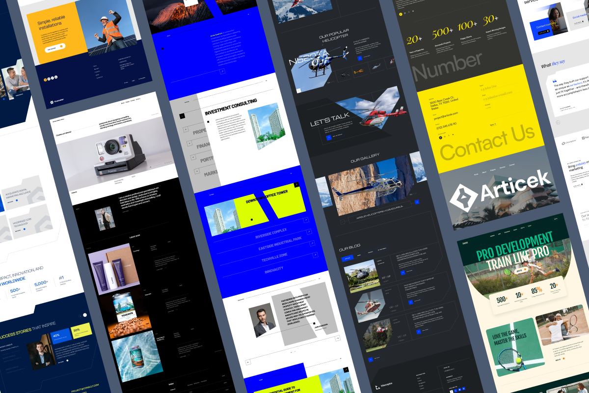 10 Figma Landing Page Templates, a Landing Page Template by zroch design (Photo 2 of 32)