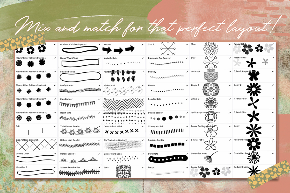 Massive Art Journalling Bundle, a Brushes & More by DeloresArt (Photo 3 of 28)