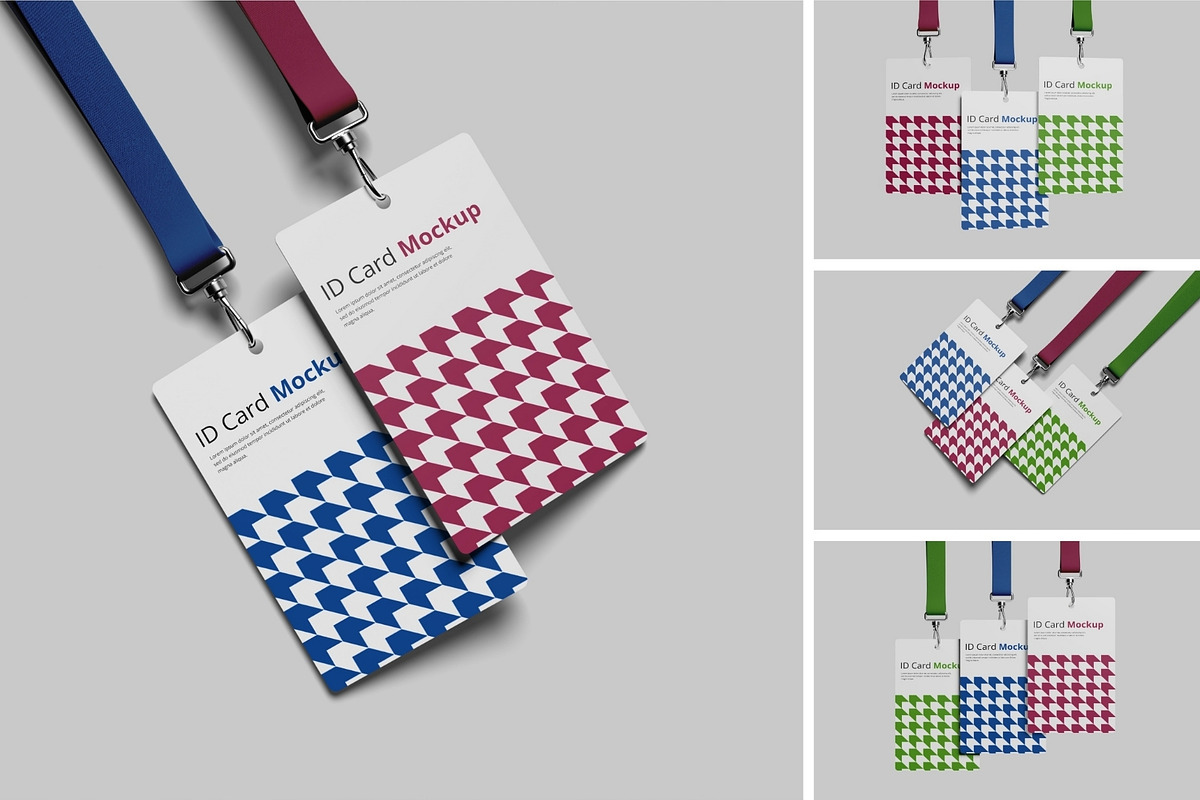 Realistic ID Card Mockup PSD, an Advertising Mockup by MA-KING_ART (Photo 1 of 5)