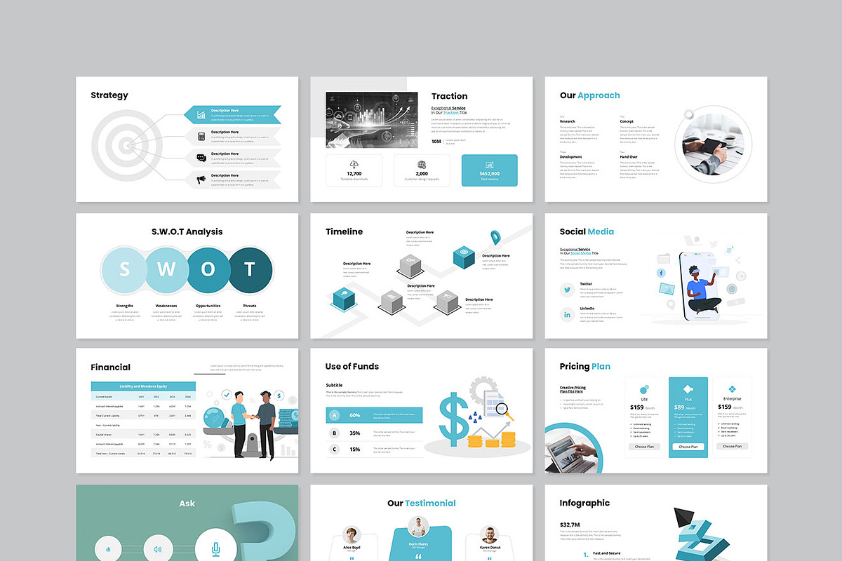 Pitch-Deck Presentation Template, a Presentation Template by GenerousArt (Photo 8 of 8)