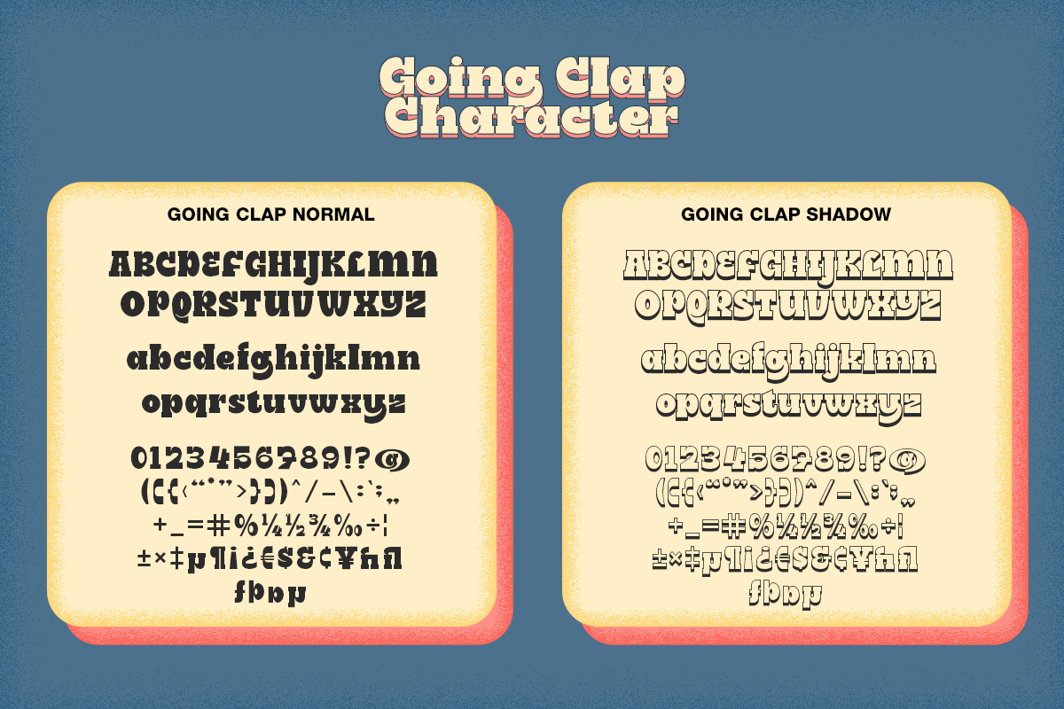 Going Clap - Free Bonus Assets, a Slab Serif Font by Dharmas Foundry (Photo 15 of 15)