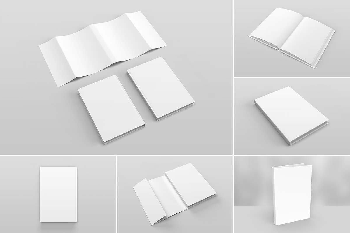 Dust Jacket Book Mockup, a Print Template by Petr Stránský (Photo 8 of 13)