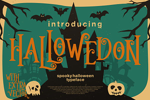 Hallowedon - Scary Typeface