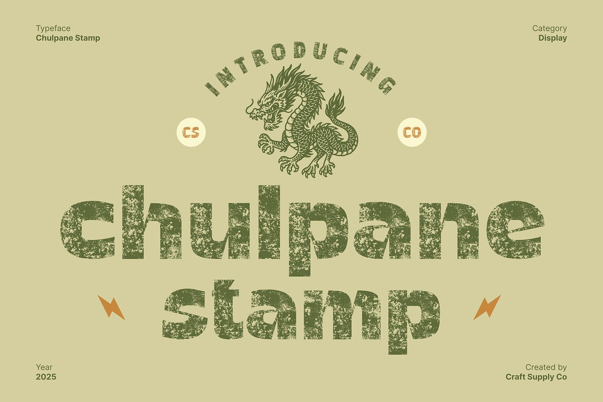 Chulpane Stamp, a Sans Serif Font by Craft Supply Co. (Photo 1 of 8)