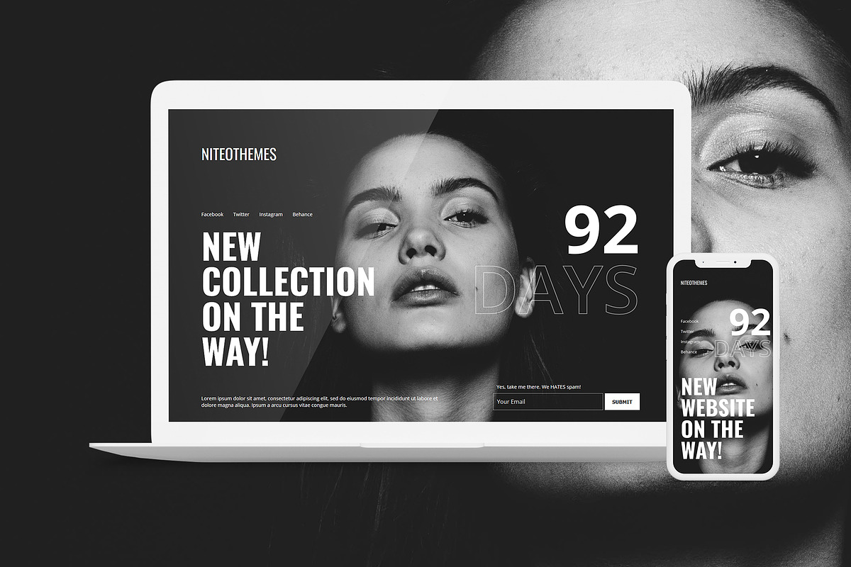 CMP Mercury -Coming soon,Maintenance, a WordPress Template by NiteoThemes (Photo 1 of 3)