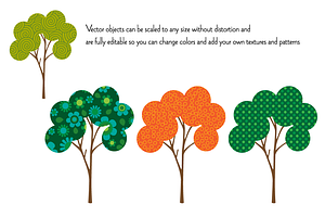 Seasonal Trees Clipart