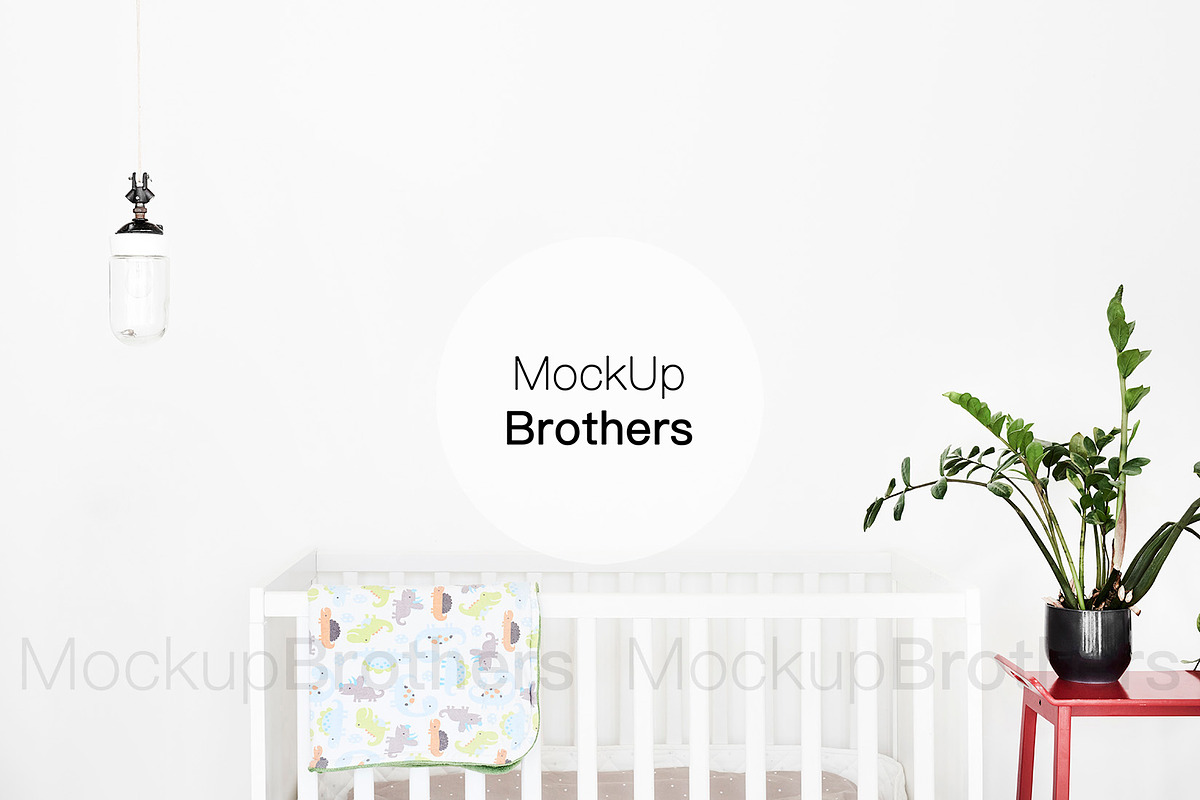 Nursery baby room mockup mock up 19, a Product Mockup by MockUpBrothers (Photo 1 of 5)