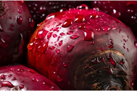 Beetroot half slice. Generate Ai, a Food & Drink Photo by Ylivdesign