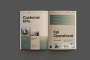 Gradient Green KPI Report, a Brochure Template by Neermana (Thumbnail 4 of 10)