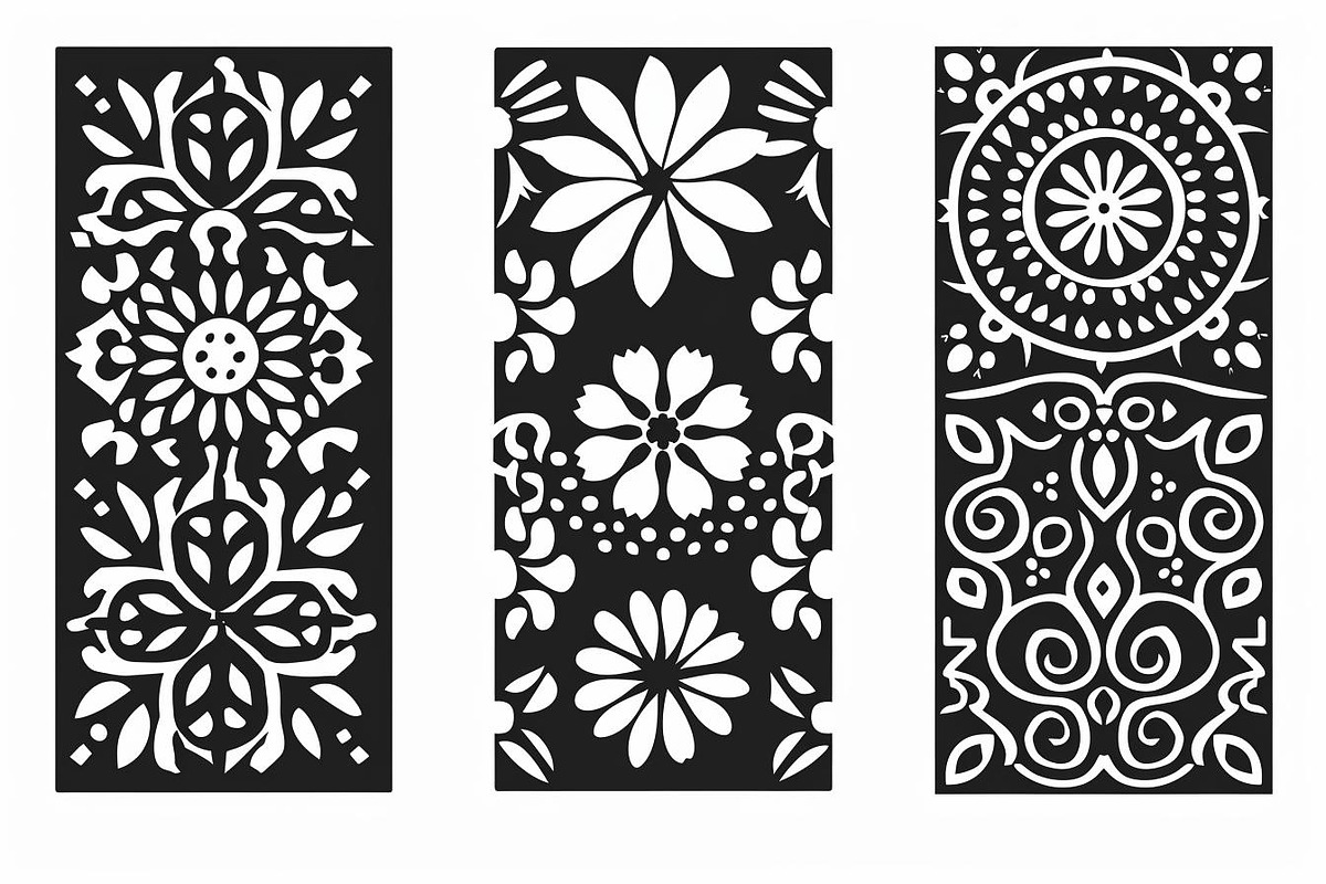 Elegant Floral Laser Cut Panel Bundl, a Graphic by BIPLOB EXPERT (Photo 6 of 10)