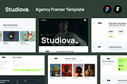 Studiova Agency Framer Template, an UI Kit Template by WrapPixel (Thumbnail 1 of 5)