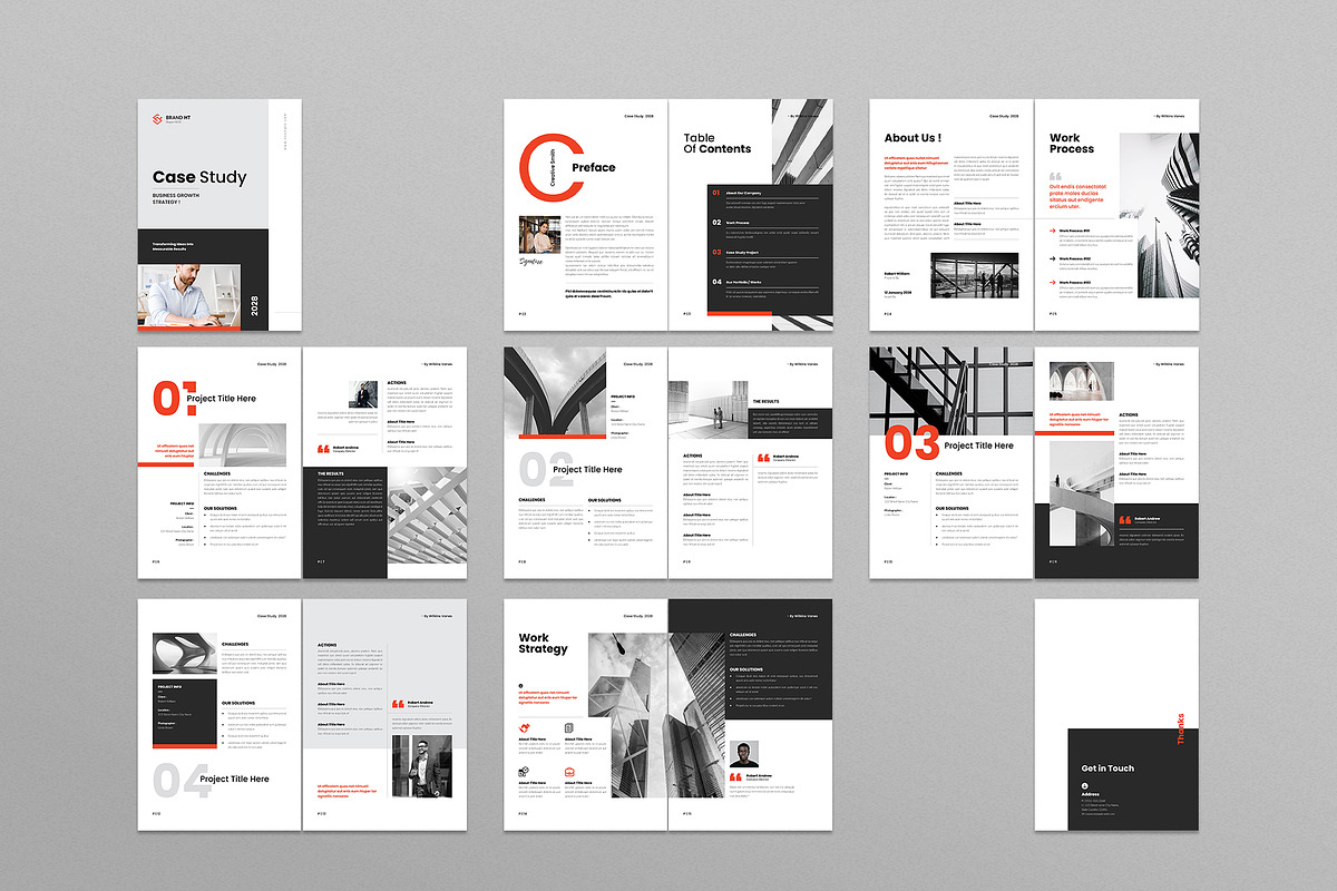 Case Study Brochure Template, a Brochure Template by NorthPeak (Photo 10 of 10)