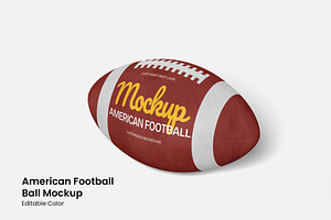 American Football Ball Mockup, an Advertising Mockup by renderstockmarket