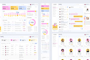 Learning Management System Dashboard, an UI Kit Template by peterdraw (Thumbnail 3 of 7)
